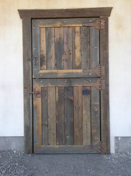 Dutch Door / This dutch door was constructed using coverboard barnwood
